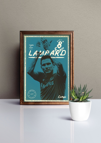 Sergeant Paper 人気のサッカー シリーズ アートポスター A3サイズ "Lampard ランパード"